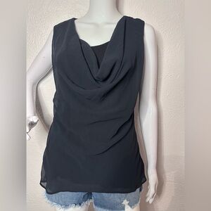 Black sleeveless blouse sz M